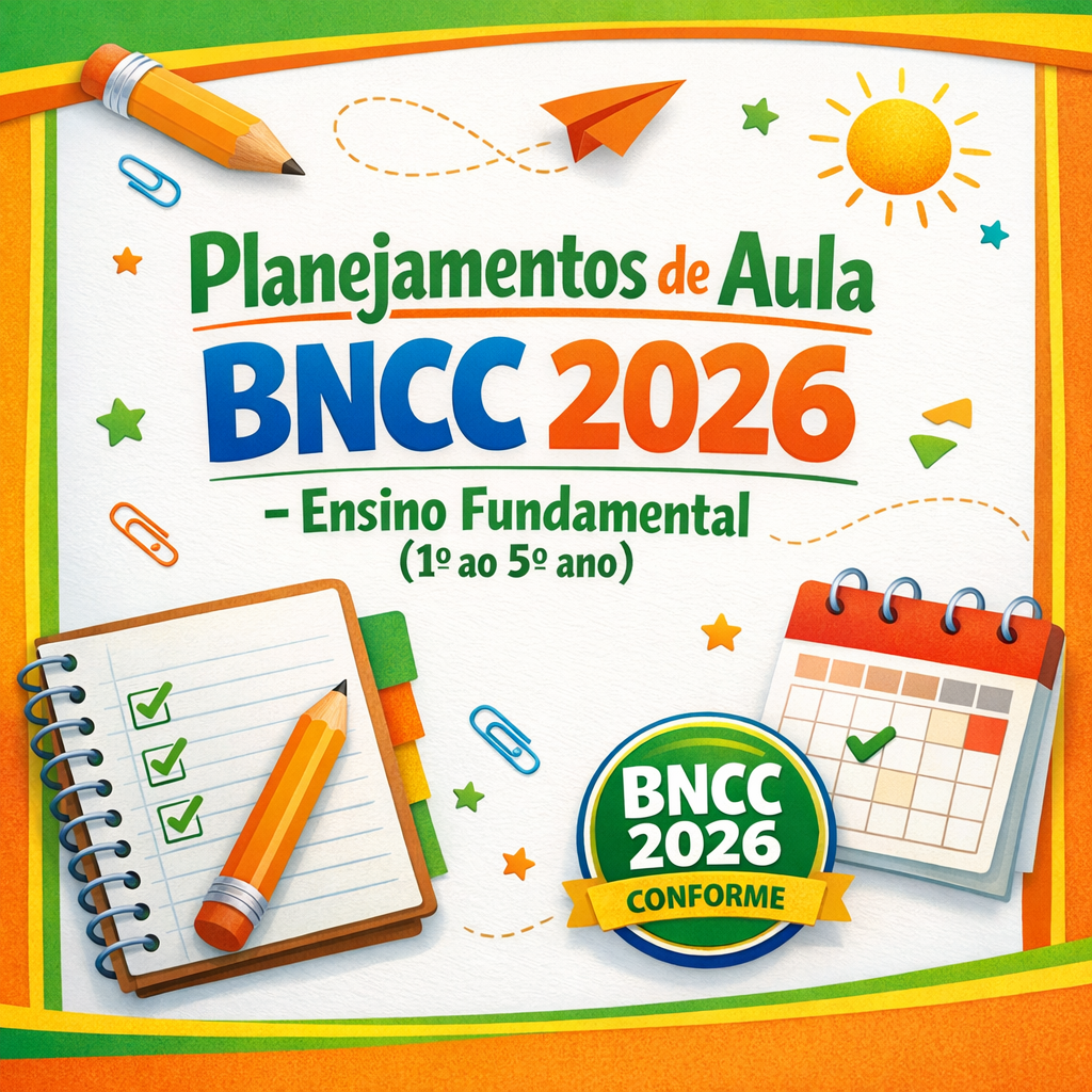 Planos de Aula de Aula BNCC 2026 - Ensino Fundamental (1º ao 5º ano)