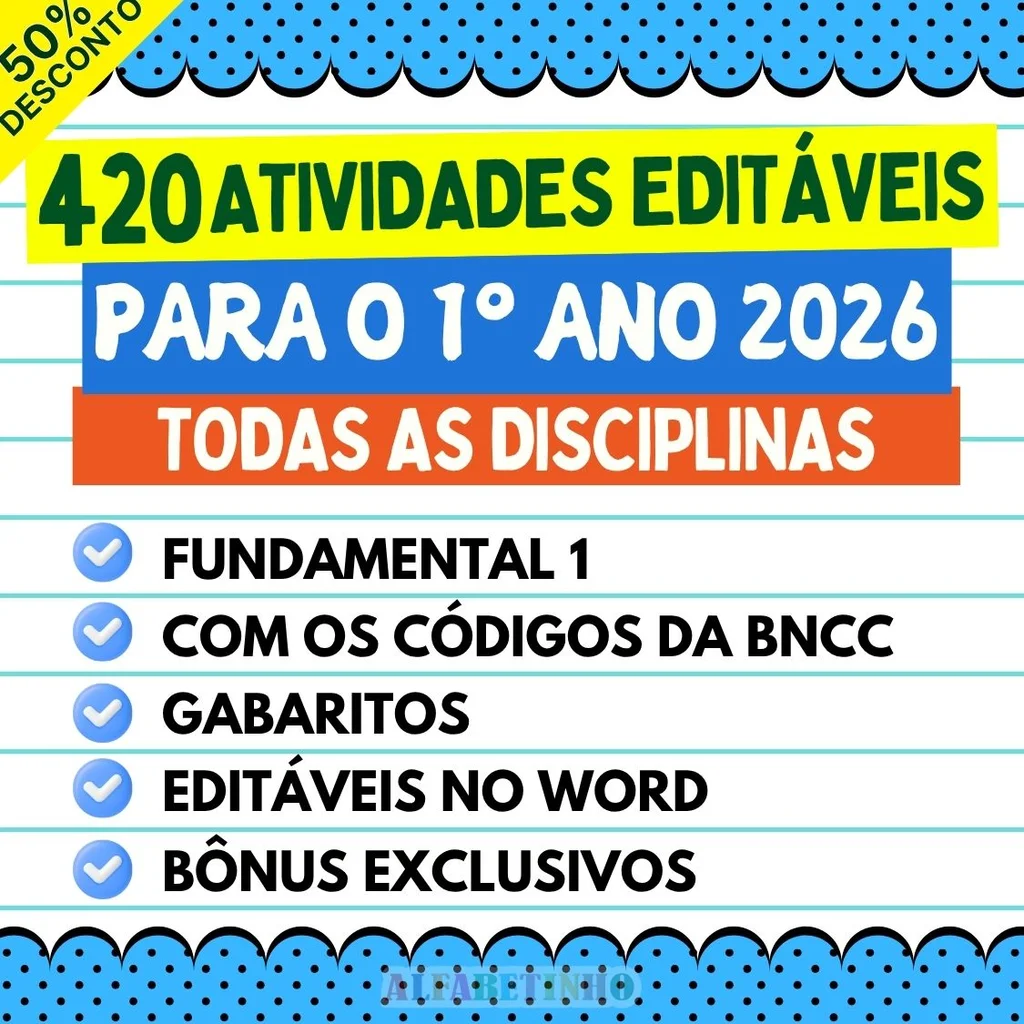 Atividades - 1º Ano - BNCC 2026