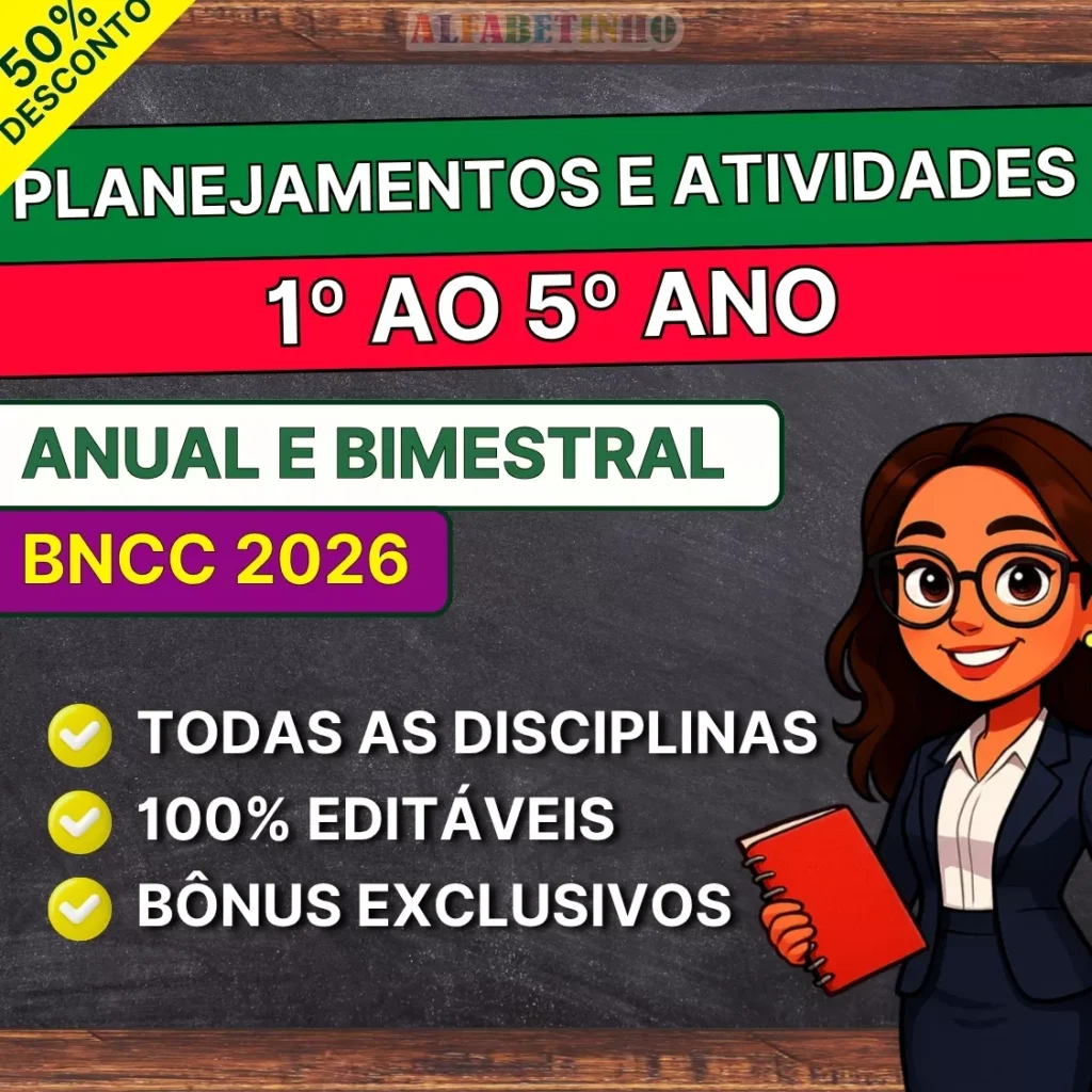 Planos de Aula e Atividades - 1º ao 5º ano - BNCC 2026